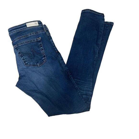 AG Adriano Goldschmied The Stilt Cigarette Leg Medium Wash Denim Jeans sz 27R - Picture 1 of 8